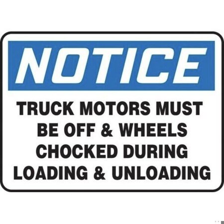 Accuform OSHA NOTICE Safety Sign ALL TRUCK MVHR850VS MVHR850VS